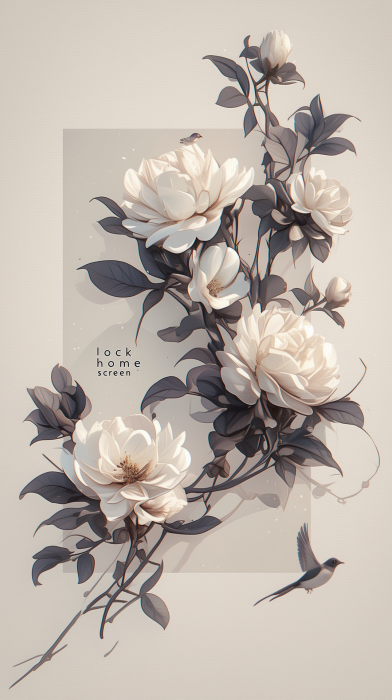 Minimalist Lock Screen Design
