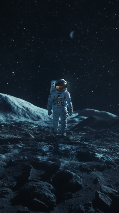 Cosmonaut on Mars