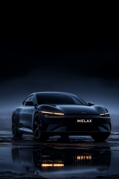 Electric SUV in Black Environment