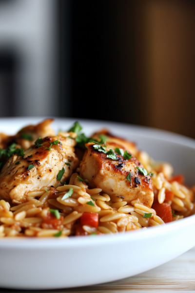 Chicken Orzo | Close