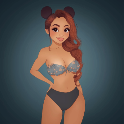 Disney Princess with Mickey Mouse Ears