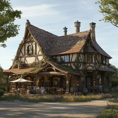 Medieval Music Shop Exterior