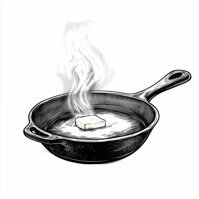Melting Butter in Skillet