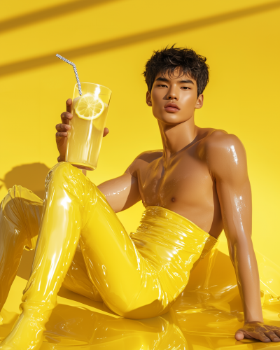 Edgy Male Model