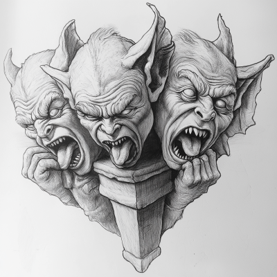 Gargoyle Tattoo Design