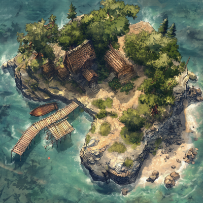 Fantasy Island Battlemap