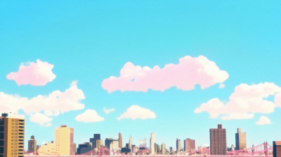 Stylized City Skyline