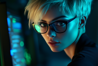 Gorgeous Woman in Tech