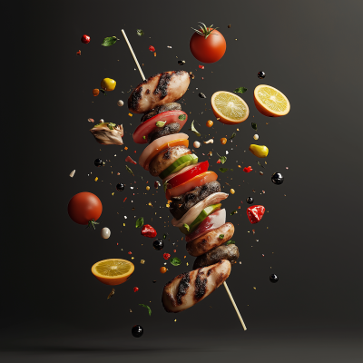 Minimalistic 3D Shashlik