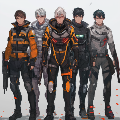 Unique Male Anime Characters in Sci-Fi