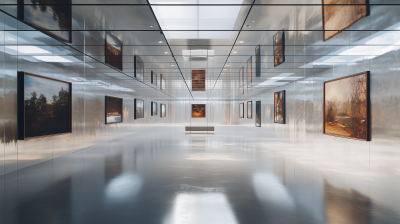 Mirrored Ceiling Art Gallery