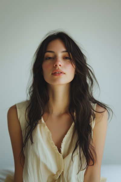 Endearing Latin Woman Portrait