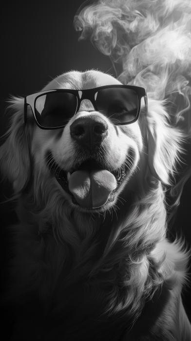 Playful Retriever Portrait