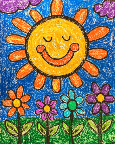 Happy Sunny Day Drawing
