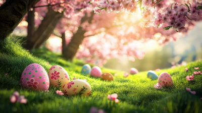 Vibrant Easter Scene