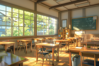 Japanese Elementary School Classroom