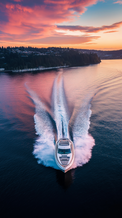 Sunset Speedboat