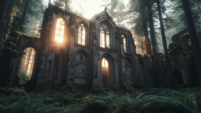 Ancient Ruins at Sunrise