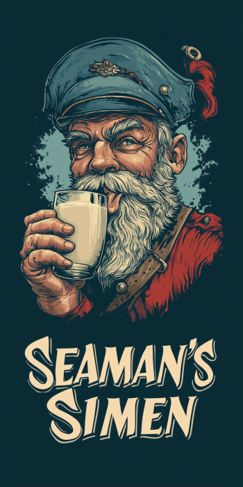 Sailor Drinking Milk Logo