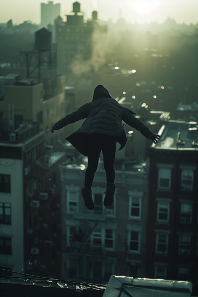 Cinematic Rooftop Jump