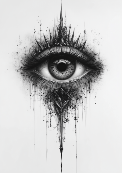 Minimalistic Eye Tattoo Design