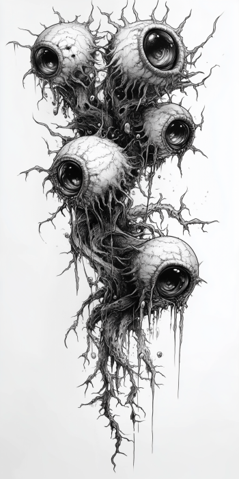 Demonic Carnivorous Plant Tattoo Design