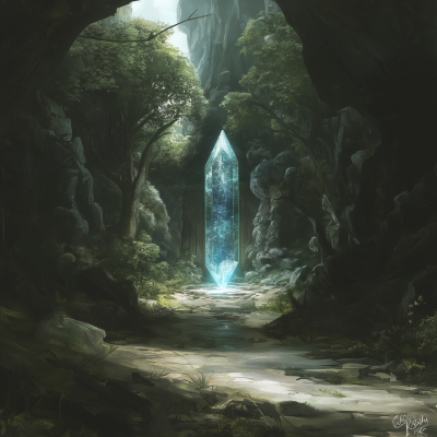 Crystal Portal in Dungeon