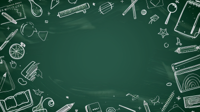Framed Dark Green Chalkboard