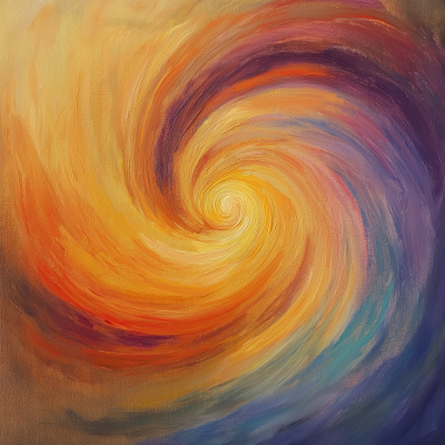 Radiant Sunset Swirls