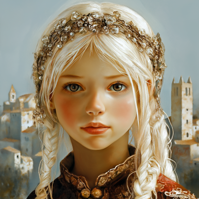 Glass Haired Peasant Girl