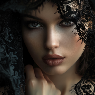 Elegant Beauty in Black