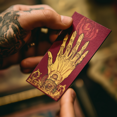 Idol Hands Tattoo Shop Business Card