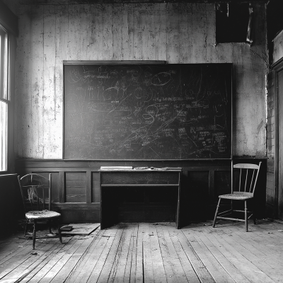 Vintage Classroom Chalkboard