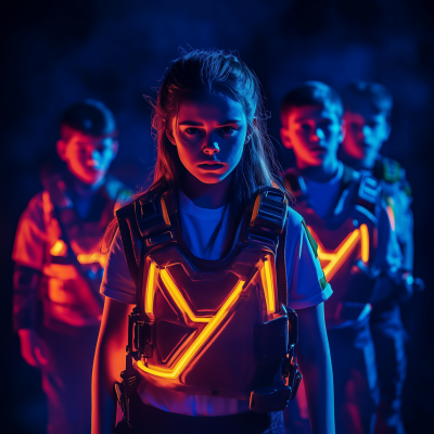 Laser Game Players
