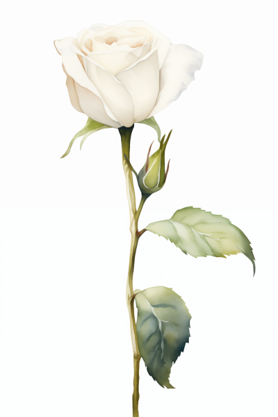 Single White Rose