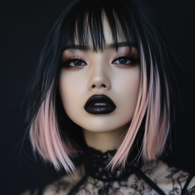 Vietnamese Woman with Dark Makeup