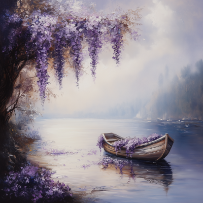 Serene Lake Scene
