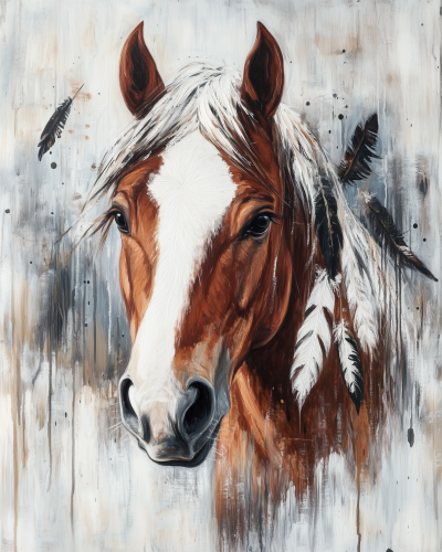 Chestnut Horse Portrait