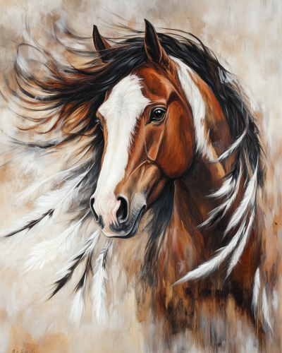 Chestnut Warrior Horse