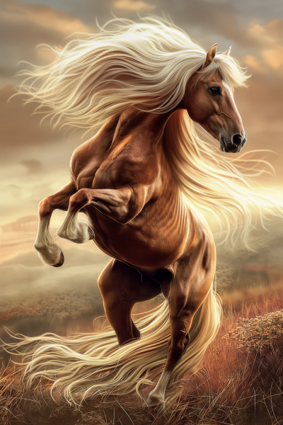 Majestic Horse in Motion