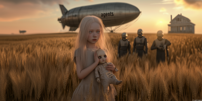 Albino Girl Portrait