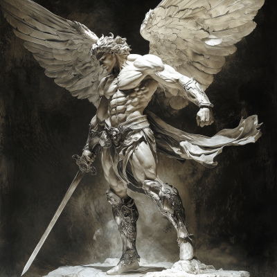 Masculine Angel Warrior