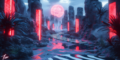Epic Abstract Landscape