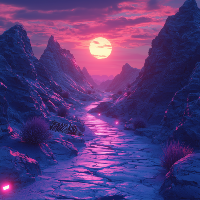 Abstract Night Landscape