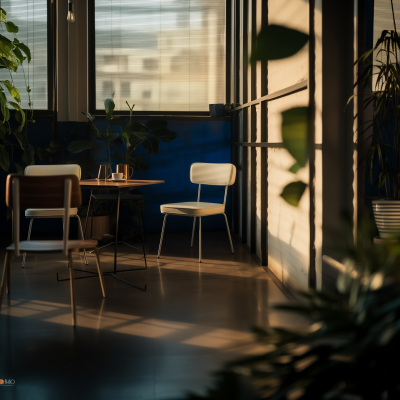 Minimalist Coffee Shop Interior
