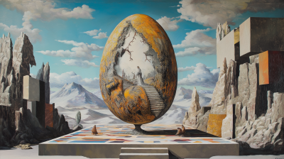 Pagan Easter Egg Scene
