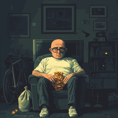 Lazy Man in Dark Room