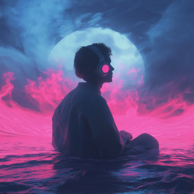 Synth Wave Background