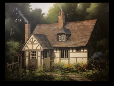 Colorful Tudor Cottage