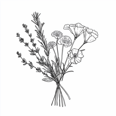 Herb Bouquet Illustration